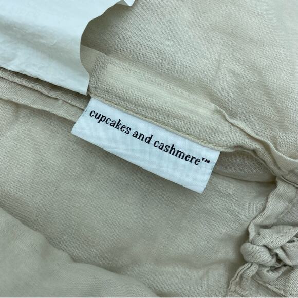 Cupcakes & Cashmere Pillow Shams Quilted Neutral Cottage Core Farmhouse - Picture 4 of 7